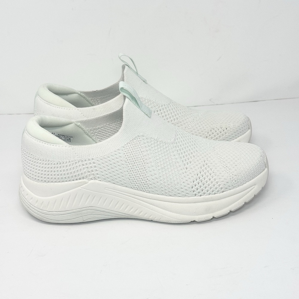 Dansko Pep Knit Slip In Sneaker Womens Size 41 10.5 / 11 White Walking Comfort